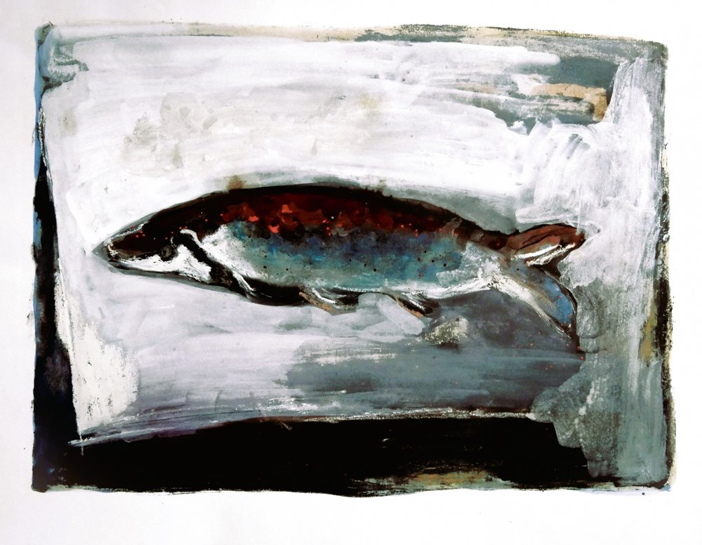 Dunkler Wasserfisch von Doris Schmitz