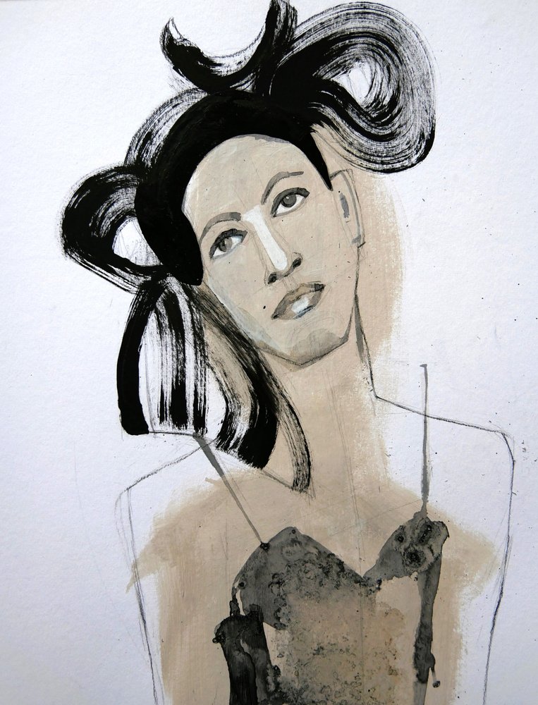 Elegantes Modeporträt von Doris Schmitz