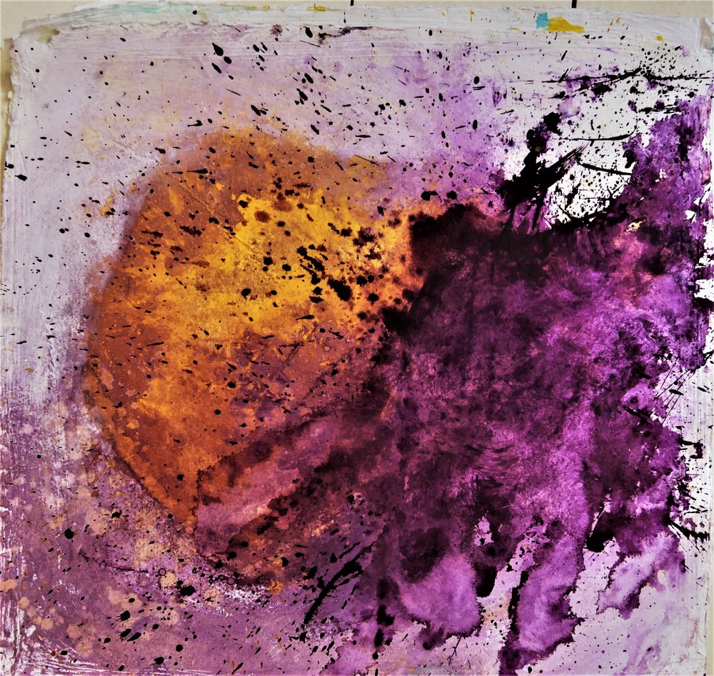 Goldene Lila Explosion von Doris Schmitz