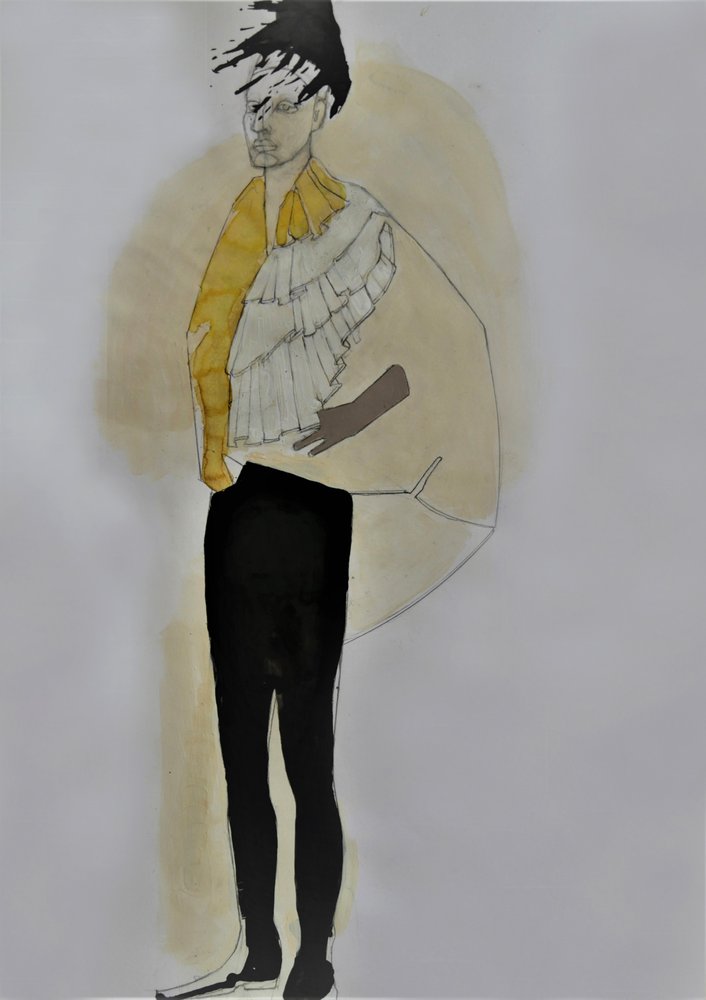 Moderne Modeillustration von Doris Schmitz