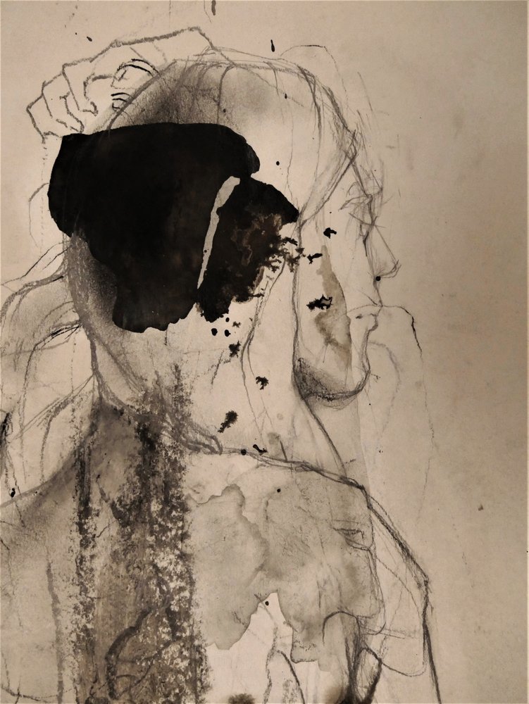 Stimmungsvolle Abstrakte Figur von Doris Schmitz