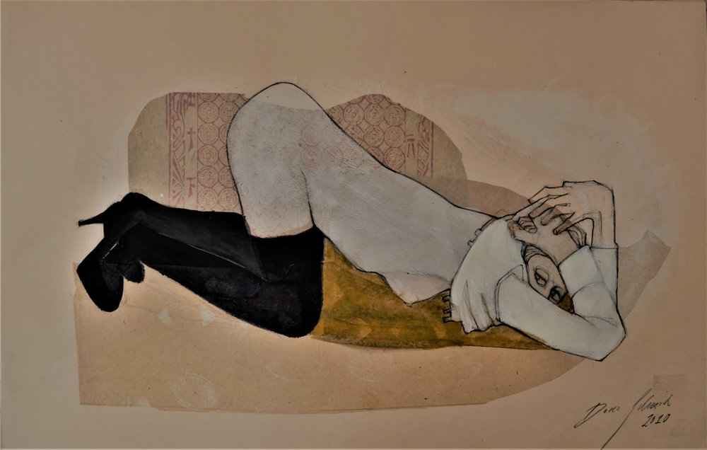Liegende Frau von Doris Schmitz