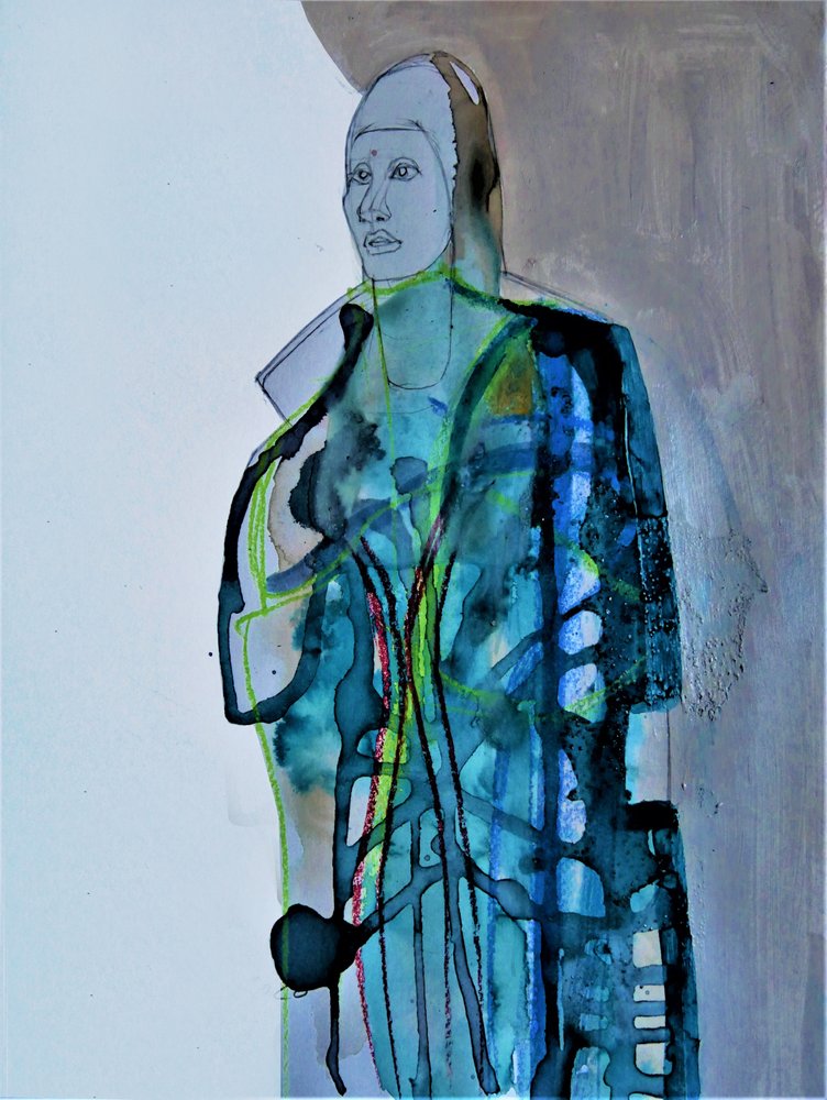 Tartan-Frau von Doris Schmitz