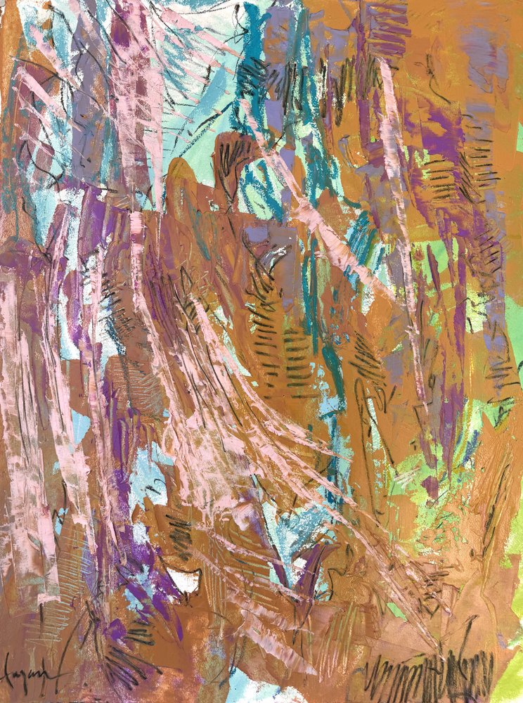 Lebhafter abstrakter Fluss von Dorothy Fagan