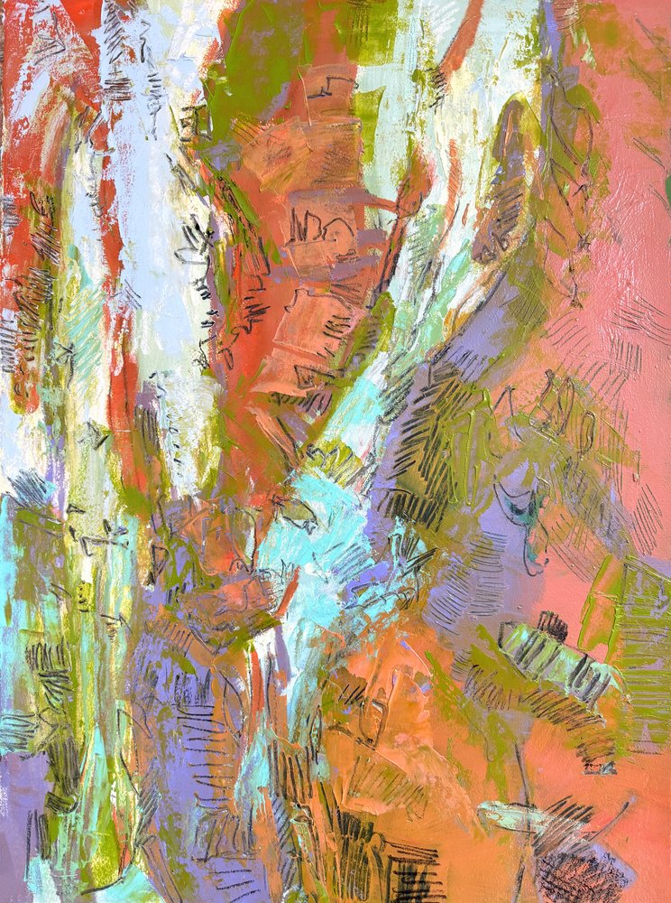 Lebendige abstrakte Texturen von Dorothy Fagan