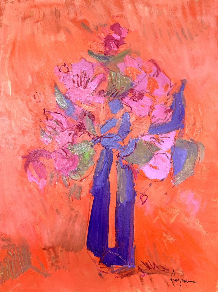 Lebhaftes rosa Bouquet von Dorothy Fagan