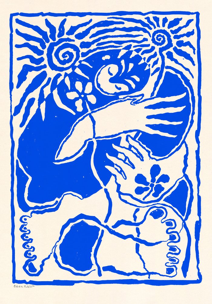 Schutz (blau) von EDEN KALIF