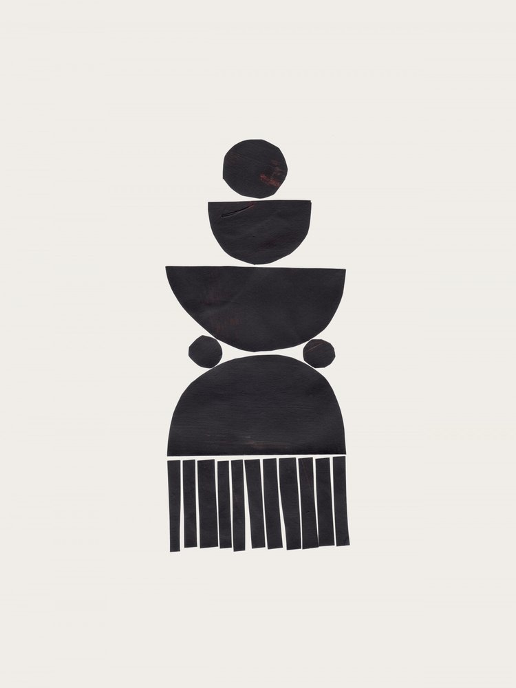 Abstraktes Geometrisches Totem von Ejaaz Haniff