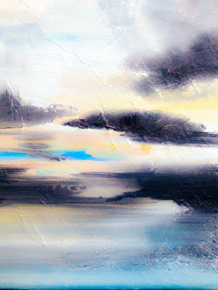 Dramatische Abstrakte Meereslandschaft von Ejaaz Haniff