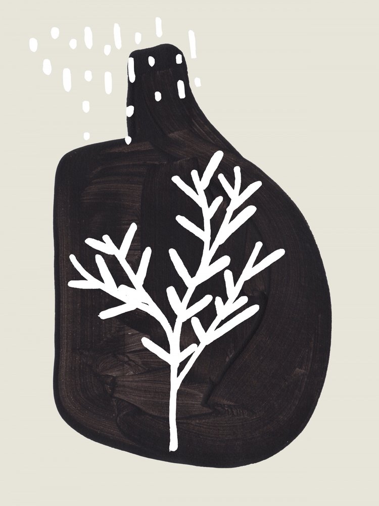 Minimalistischer Winterbaum von Ejaaz Haniff