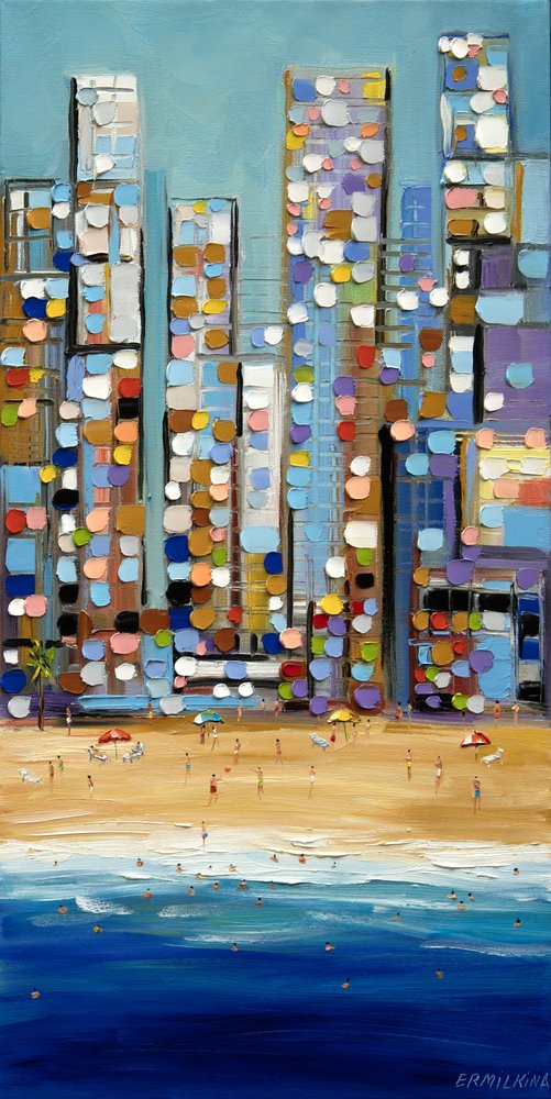 Bunte Stadtstrand von Ekaterina Ermilkina