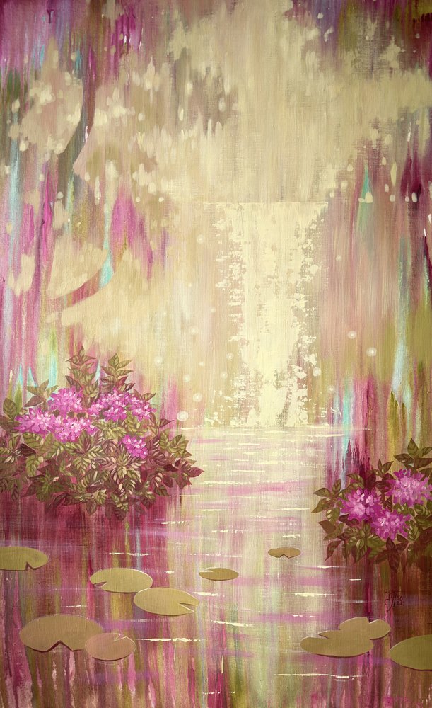 Ätherischer Wasserfallteich von Ekaterina Prisich