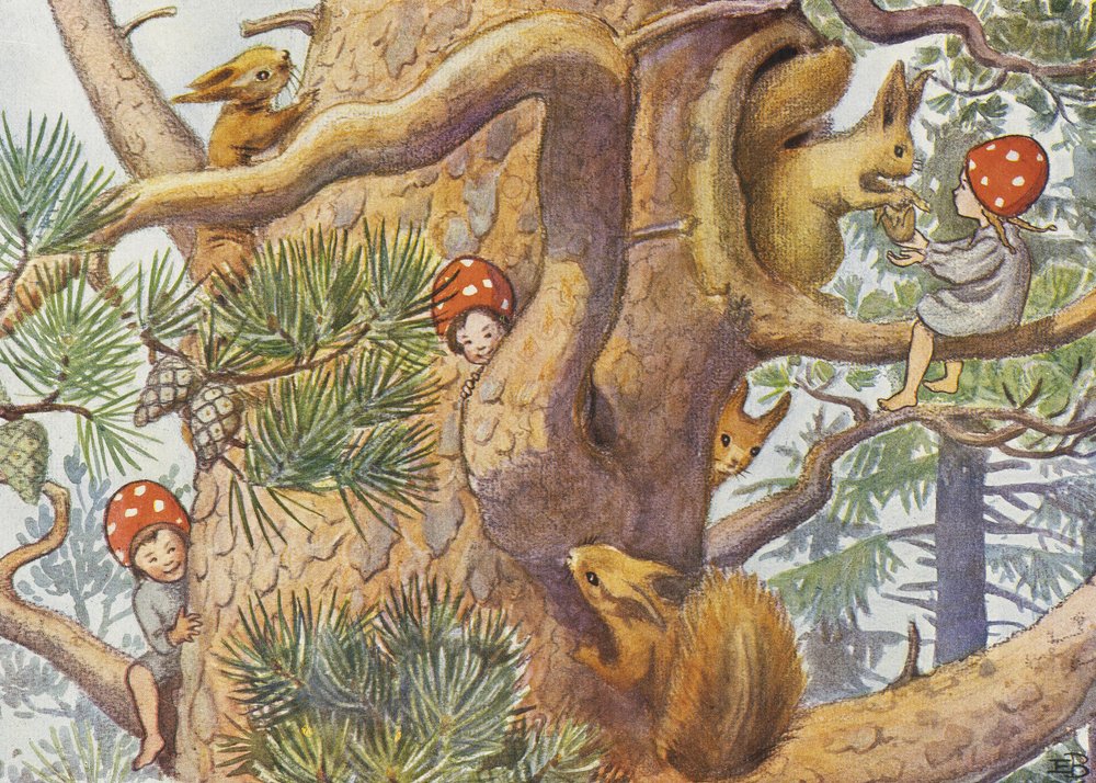 Elsa Beskow Tomtebobarnen 1937 Der Baum von Elsa Beskow