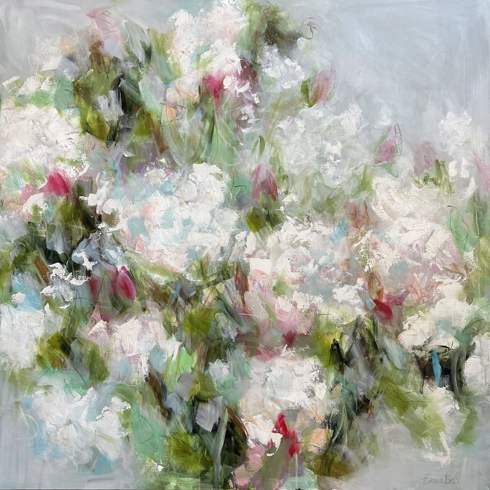 Weißer und rosa Garten von Emma Bell