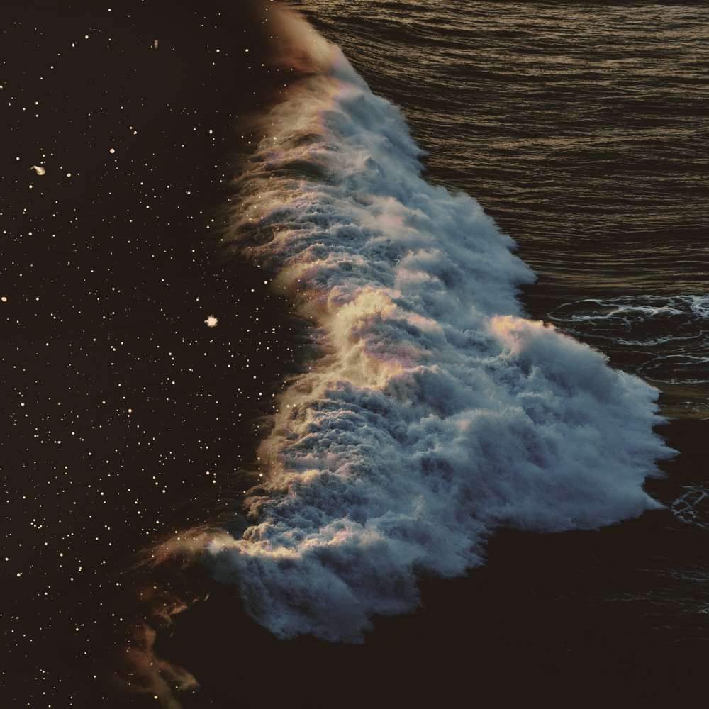 Goldene brechende Welle von Fran Rodríguez