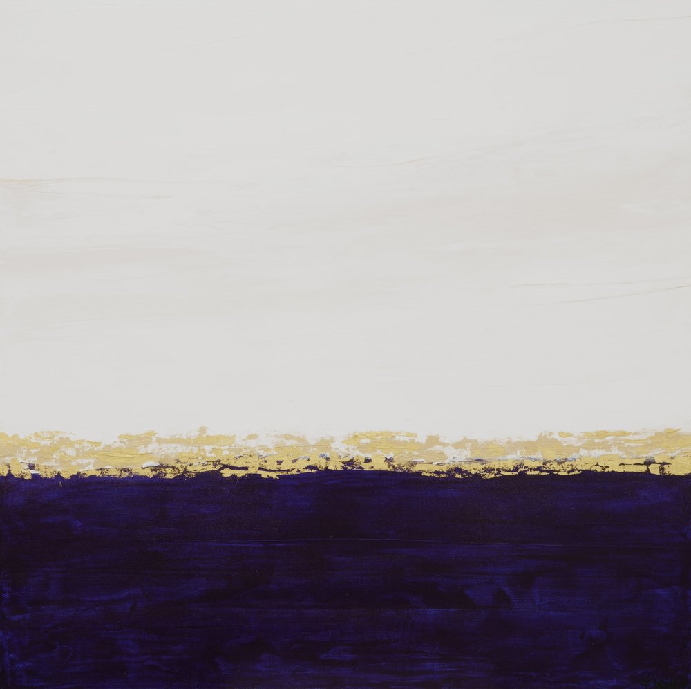 Tiefpurpurner Goldhorizont von Françoise Wattré