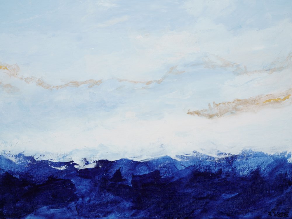 Goldener Blauer Horizont von Françoise Wattré