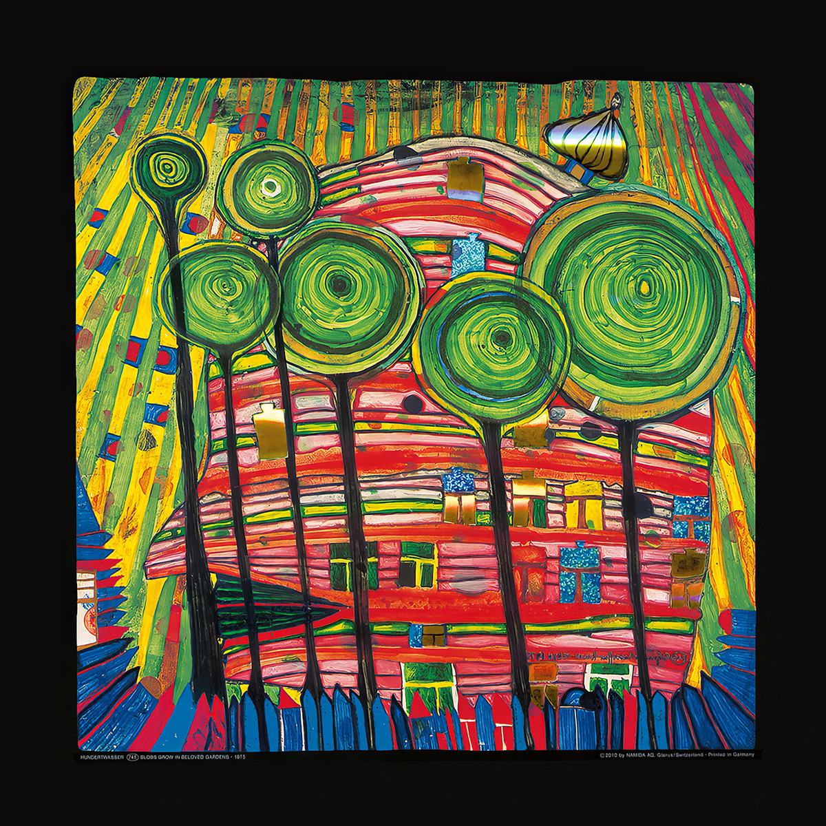Dingsdas wachsen in geliebten Gärten von Friedensreich Hundertwasser