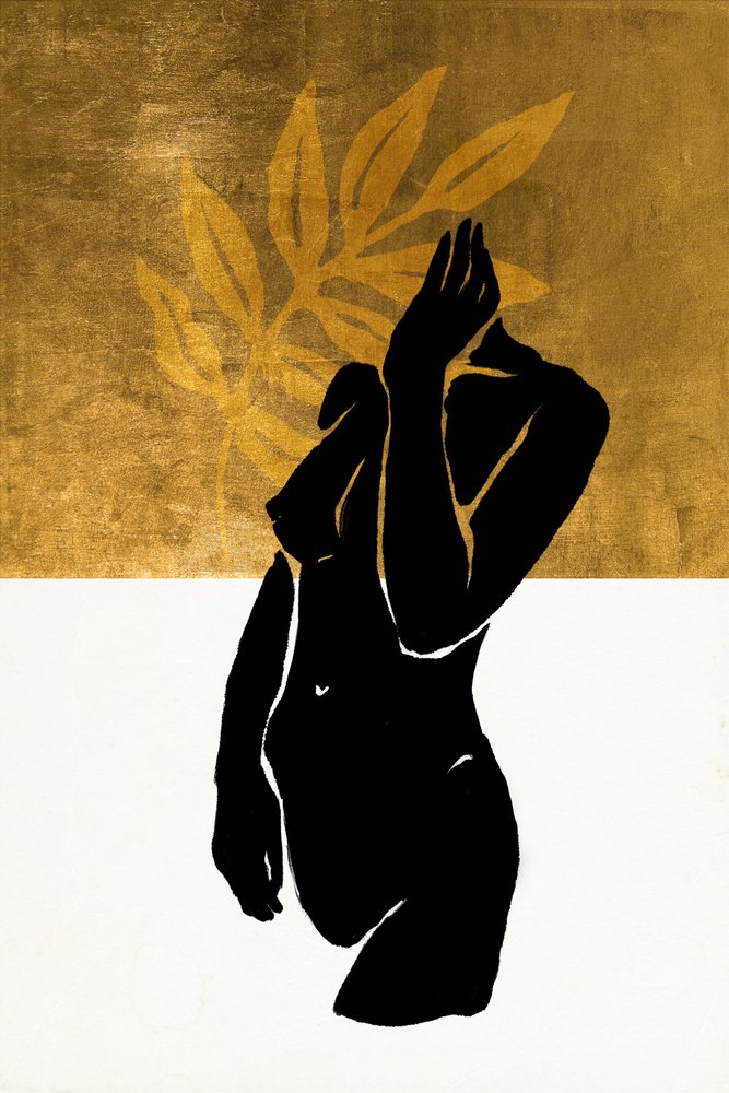 Goldene Blätter Akt von Fun Qui