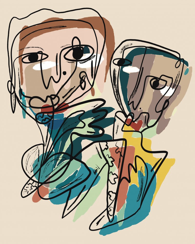 Moderne abstrakte Figuren von GIovanna Gil Alves