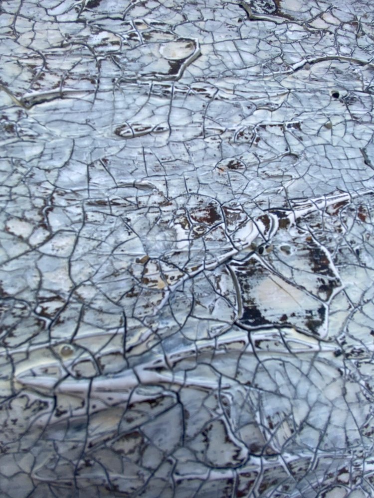 Rissige weiße Textur von Gabriela Aleksandra Szuba