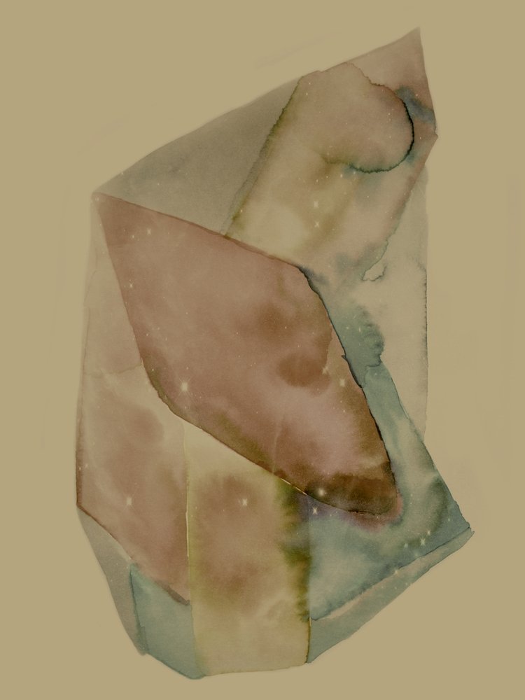 Abstrakte Aquarellschichten von Gemma Bardot