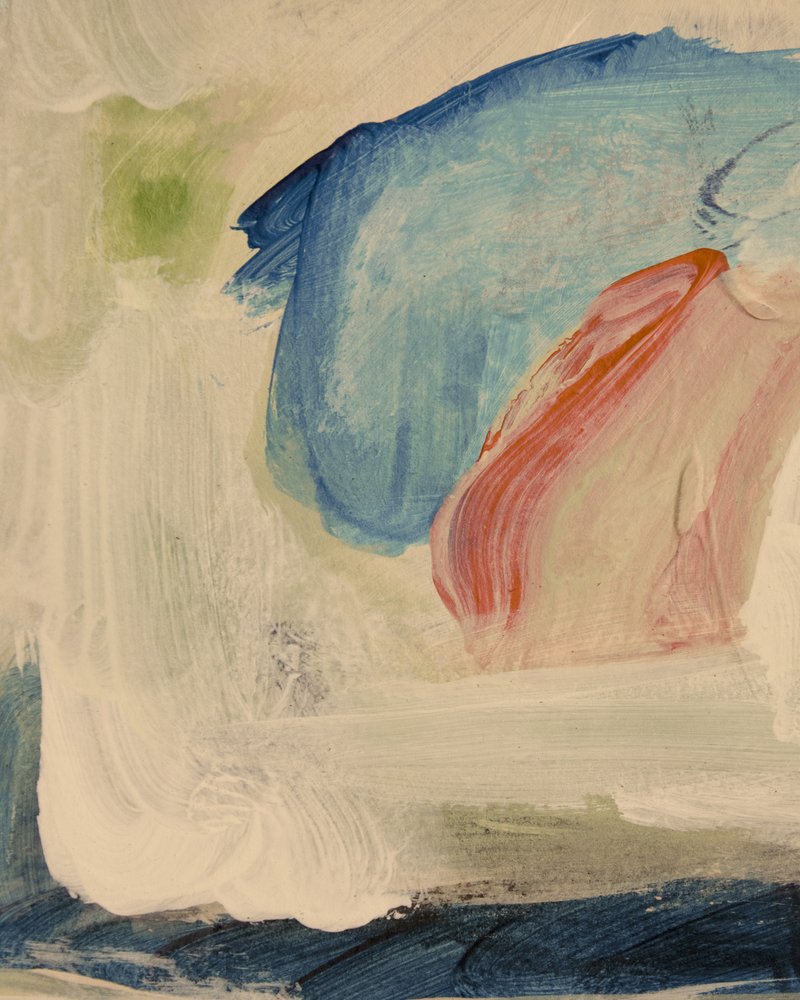 Blaues Korallenabstrakt von Gemma Bardot
