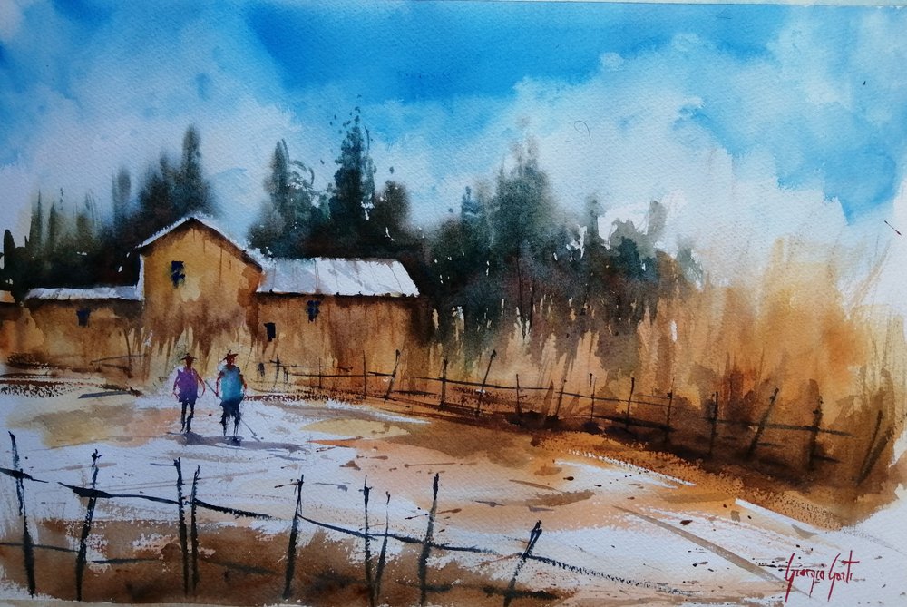 Landschaft auf dem Land 15 von Giorgio Gosti