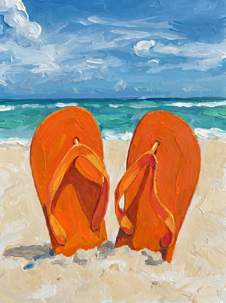 Orange Flipflops Strand von HUGO