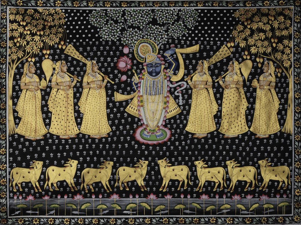 Göttlicher Krishna und Gopis von IMAGINEERS STUDIO