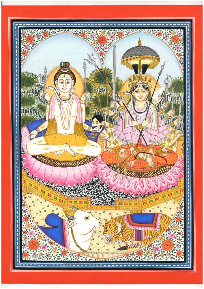 Shiva Parvati Göttliches Paar von IMAGINEERS STUDIO