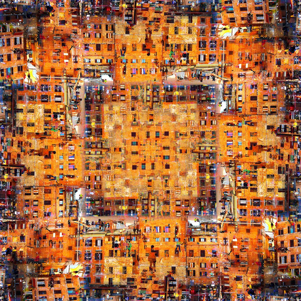 Dichtes städtisches Mosaik von Igor Shrayer