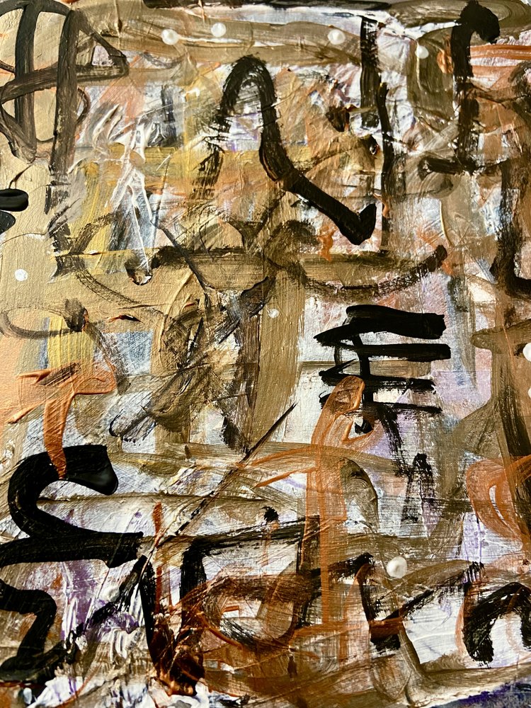 Moderne Kalligraphische Textur von Irene Chua