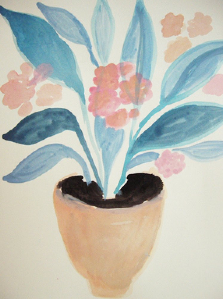 Getopfte botanische Blüte von Iria Fernandez