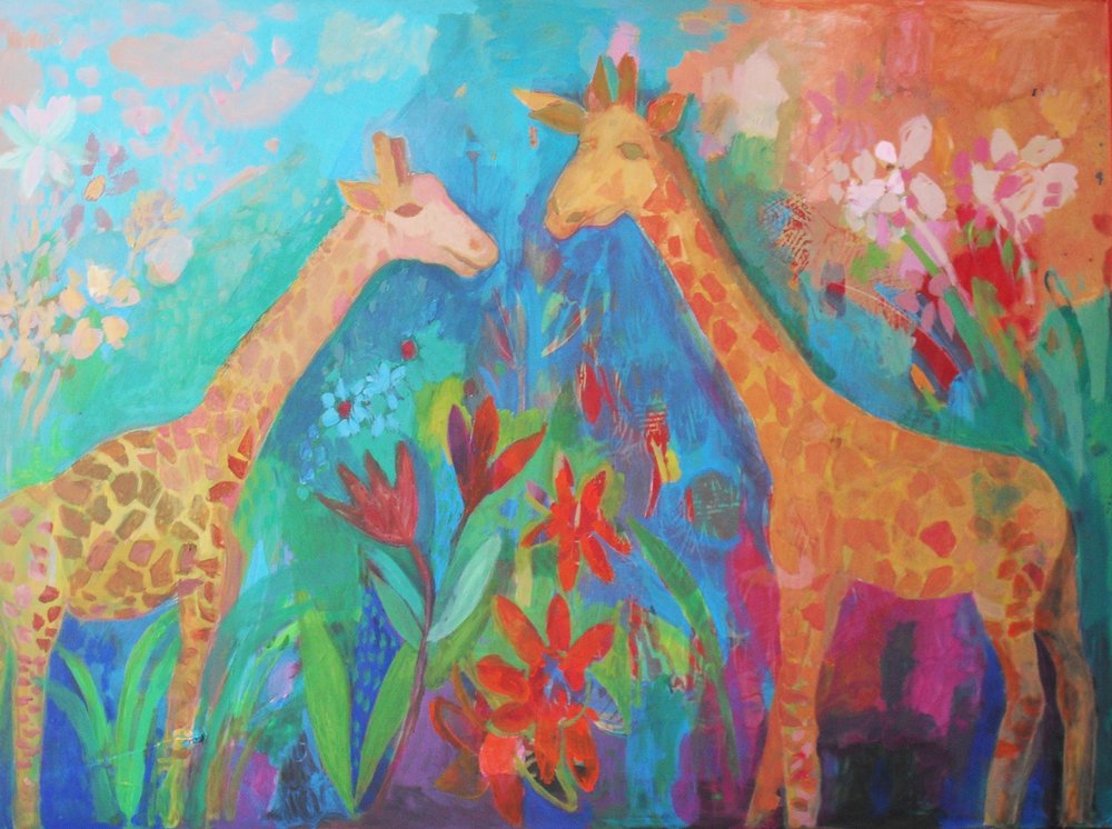 Lebendige Dschungel-Giraffen von Iria Fernandez