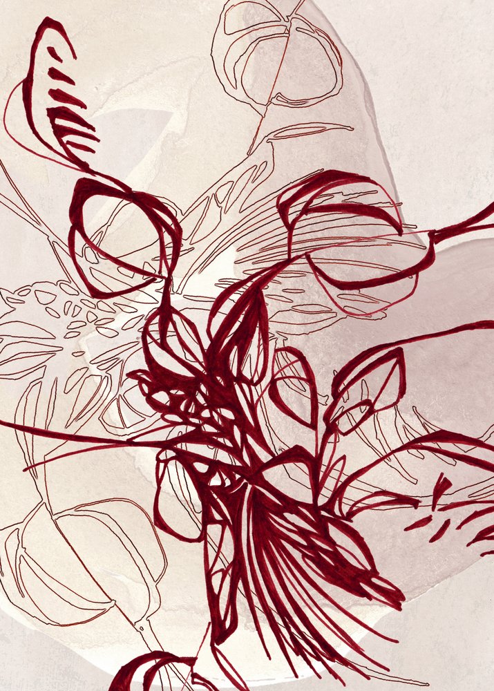 Elegante botanische Linien von Jenja Braun
