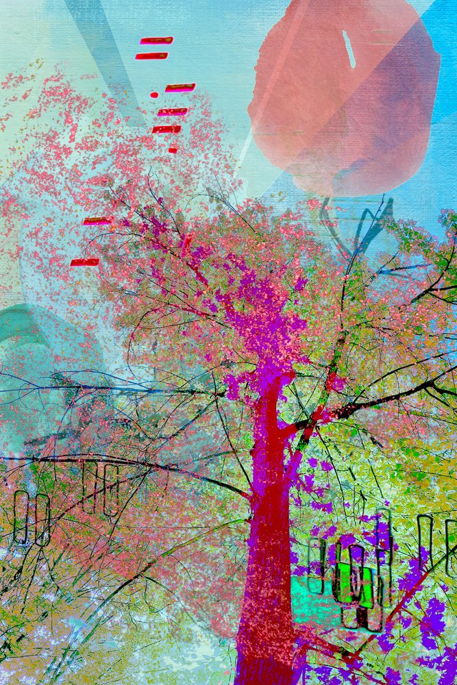 Lebendiger abstrakter Baum von Jenja Braun