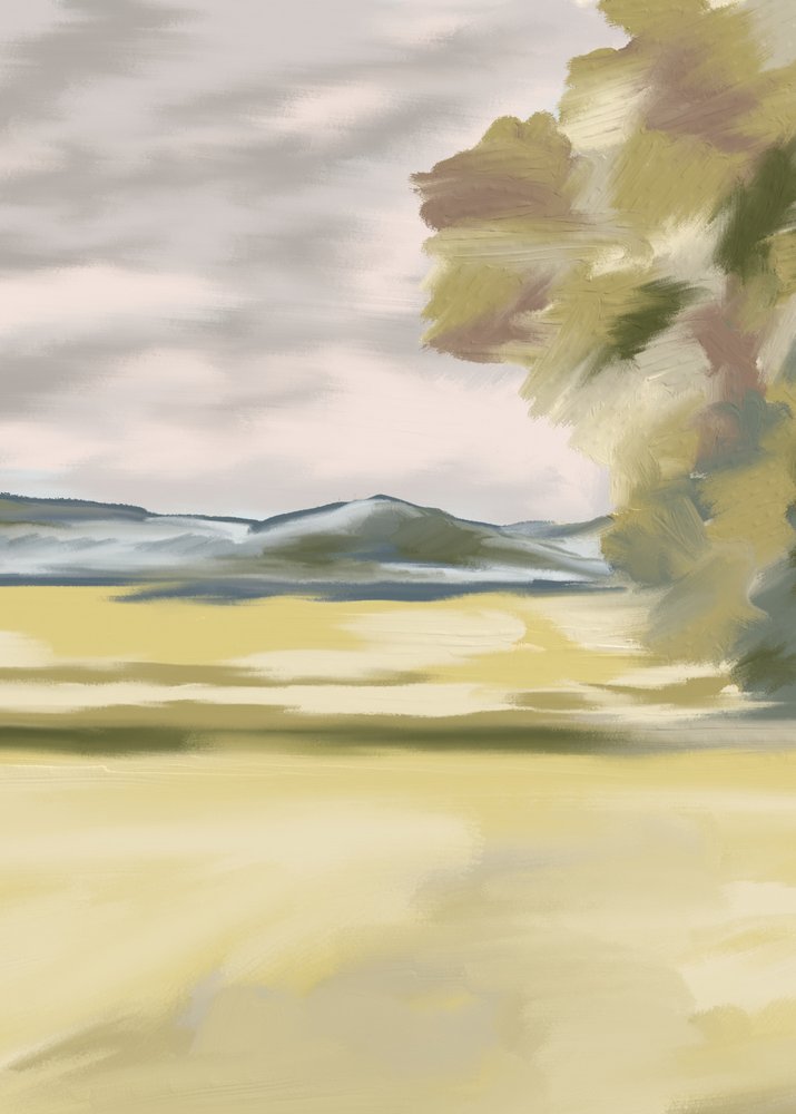 Goldenes Feld der Gelassenheit von Jenna Alheit