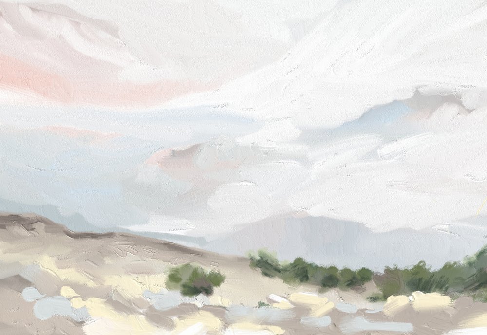 Heiterer Wüstenhimmel von Jenna Alheit