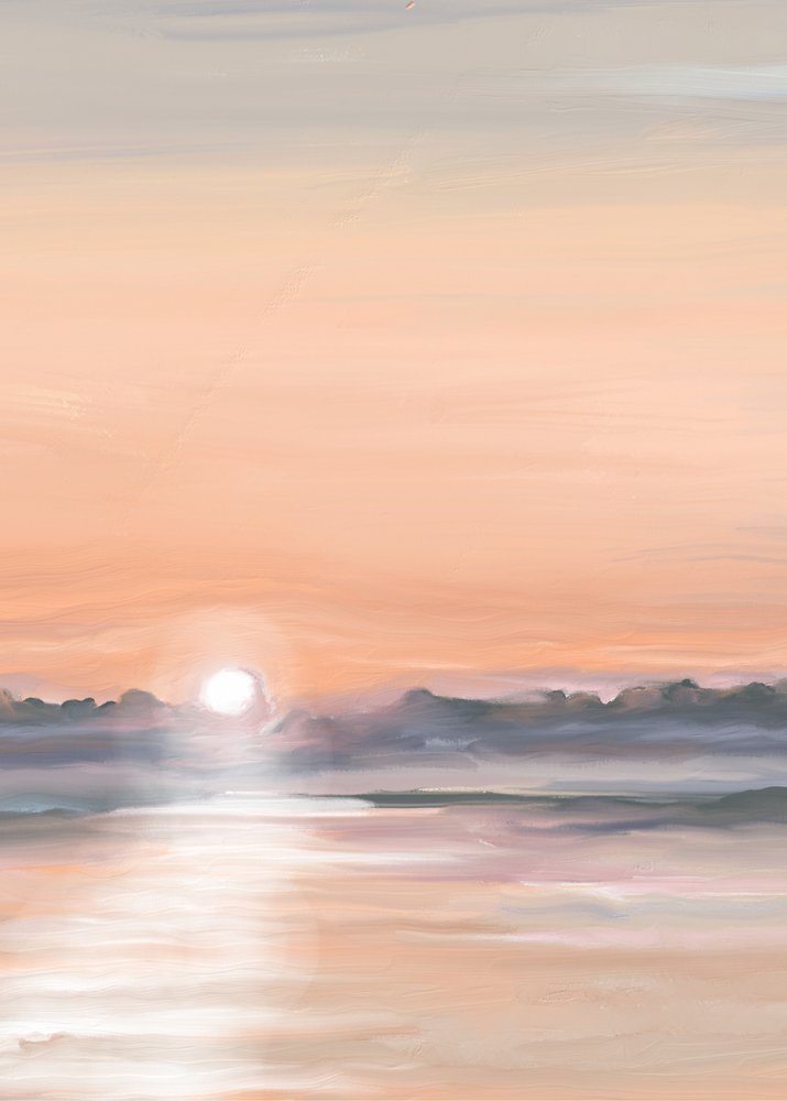 Gelassene Sonnenuntergangsreflexion von Jenna Alheit