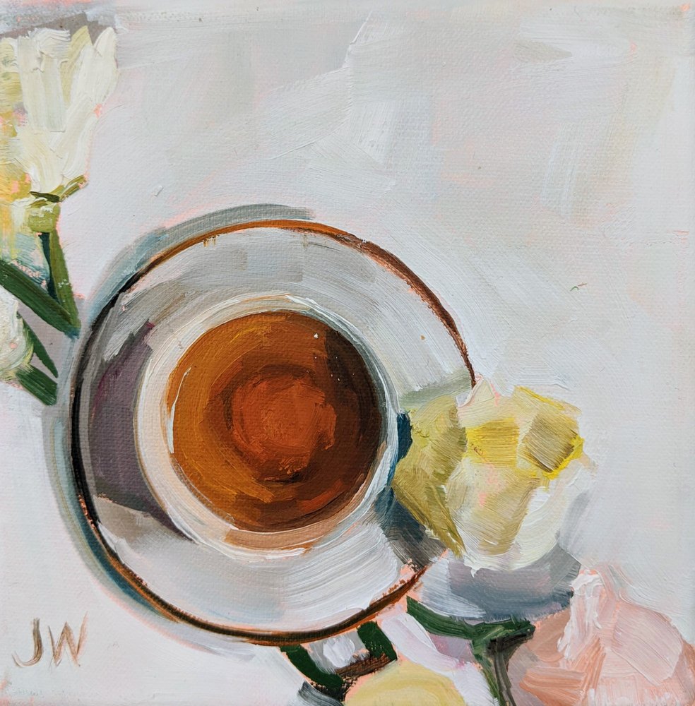 Blumen und Tee von Jenny Westenhofer