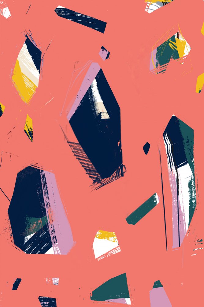 Geometrische Korallensplitter von Jilli Darling