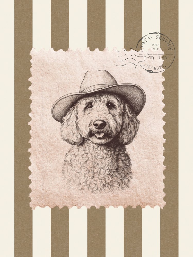 Goldendoodle Cowboy Stempel von Jolly and Dash