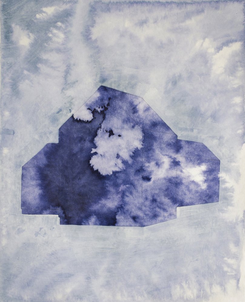 Träumende Blaue Hausform von Joshua Hoskins