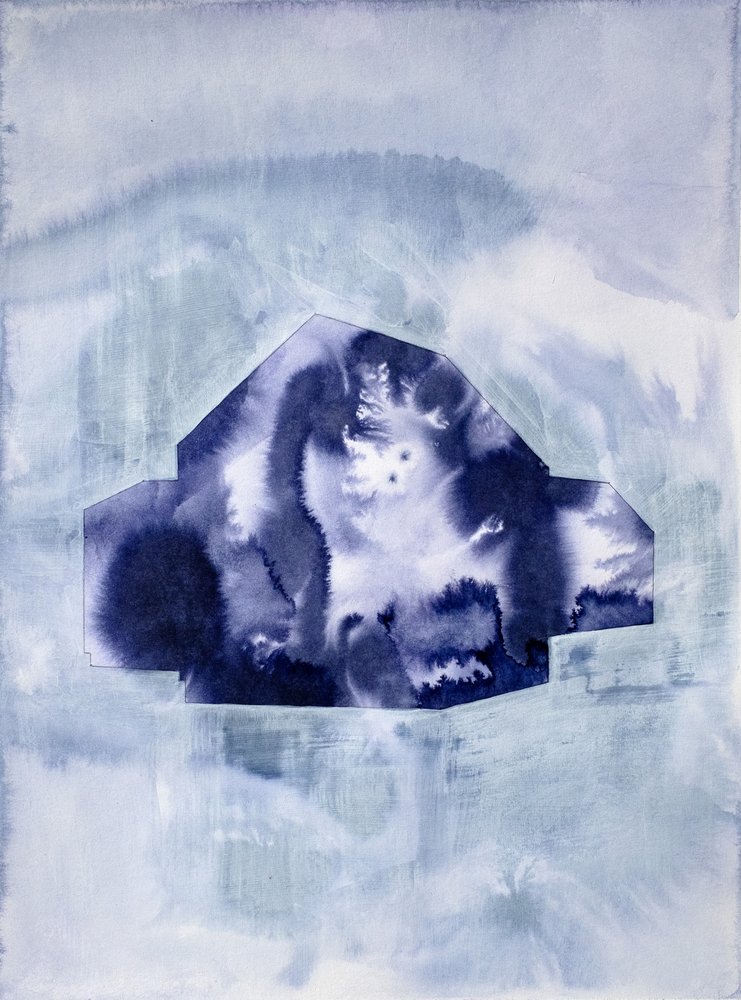 Fließende Indigo Behausung von Joshua Hoskins