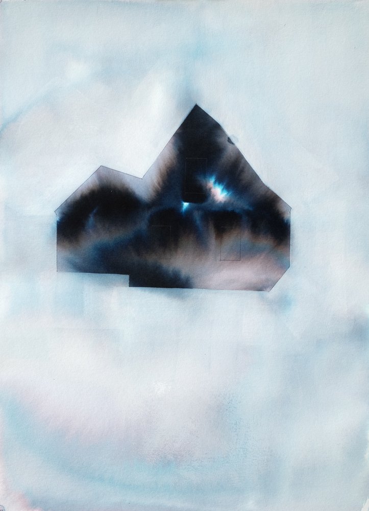 Mysteriöse blaue Silhouette von Joshua Hoskins