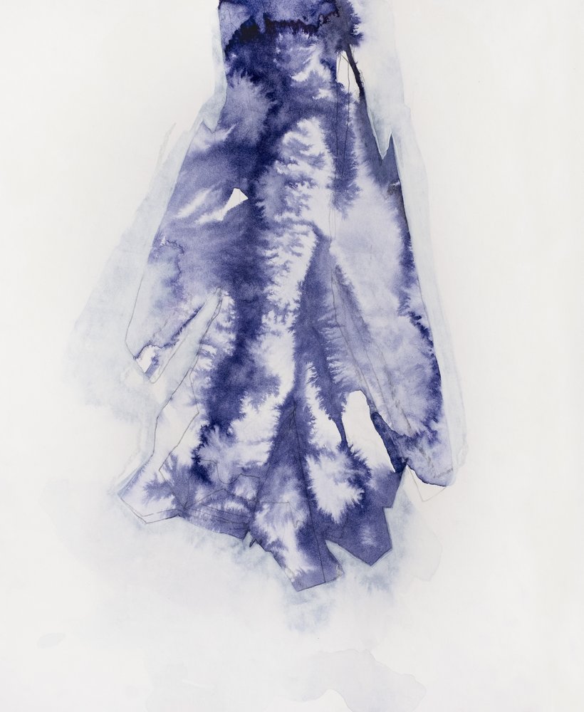 Organischer Indigo-Fluss von Joshua Hoskins