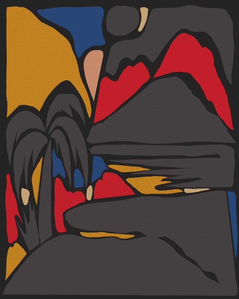 Abstrakte Tropische Landschaft von Josie George
