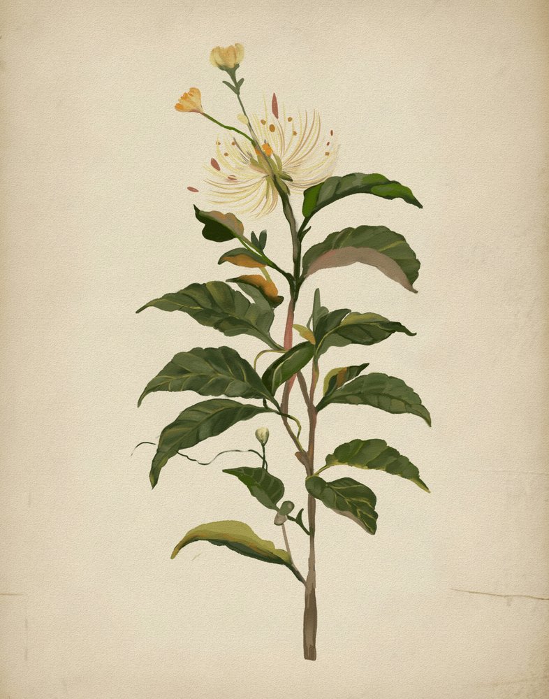 Elegante Botanische Blüte von Josie George