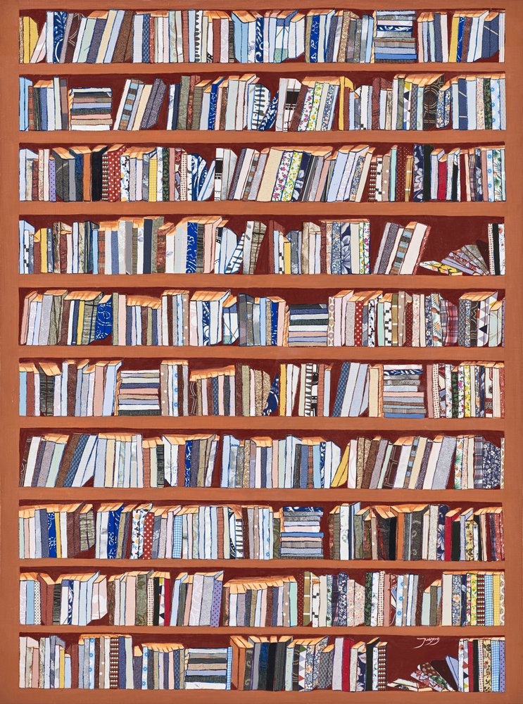 Eklektische Buchrücken von Jukyong Park